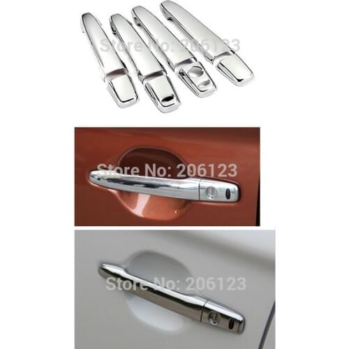 Chrome Door Handle Cover With Smart Keyhole For Mitsubishi Lancer 2008-2014