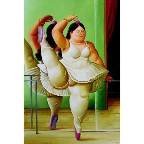 Full Square/round Diamond Painting balleting dancer by Fernando Botero Embroidery Picture Rhinestones Cross Mosaic Craft
