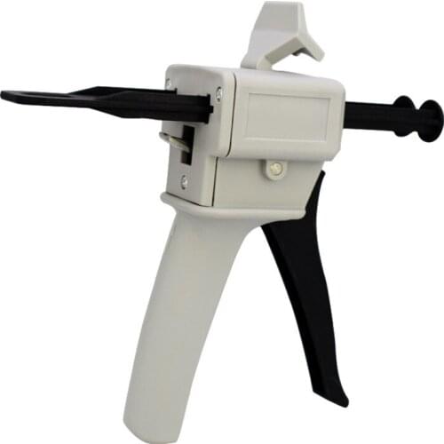 Glue Gun 50ml Two Component AB Epoxy Sealant Glue Gun Applicator Glue Squeeze Mixed 1:1 Manual Caulking Gun Dispenser