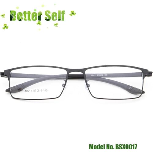 Fashion Metal Spectacles Full Rim Optical Frames Can Do Myopia Glasses BSX0017 Mens Handsome Big Stainless Steel Large Face