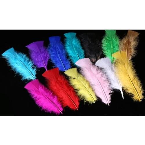 Plumes 4-6 Inch10-15cm Flat Turkey Feather White Black Feathers Plumas Para Manualidades Wedding Diy Jewelry Decor Accessories