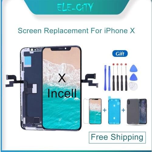 Grade AAA+++ TFT Incell For iPhone X LCD Touch Screen Display Digitizer Assembly Replacement For iPhoneX True Tone Supported