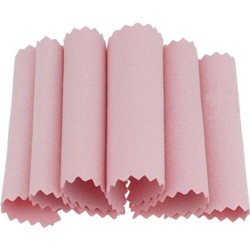 100PCS/Bag Clean Cleaning Cloth Polishing Cloth For Sterling Platinum Jewelry Anti Tarnish Dust
