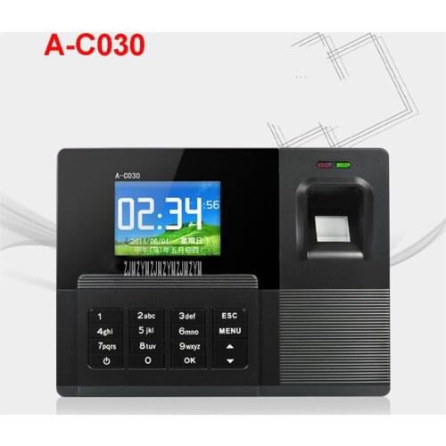 A-C030 fingerprint attendance punch card machine fingerprint to work fingerprint machine sign machine punch card machine 5v
