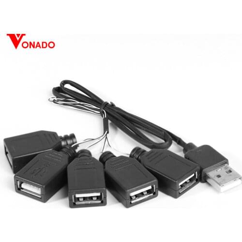 Vonado Light Accessories LED USB Adapter Cable Compatible for All Brand Model One to Seven USB Port For Led Light Kit 76191
