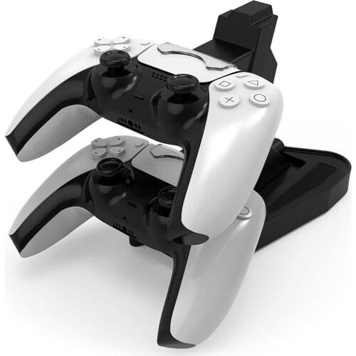For PS5 Controller Charger Cradle Stand Dual USB Charging Station Gamepad Fast Charger LED Indicator Dock for Sony Playstation 5