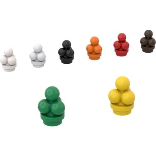 10PCS Assembles Particles 6254 Ice Cream Ball Bricks Building Blocks DIY Education Replaceable Parts Toys For Children Gifts