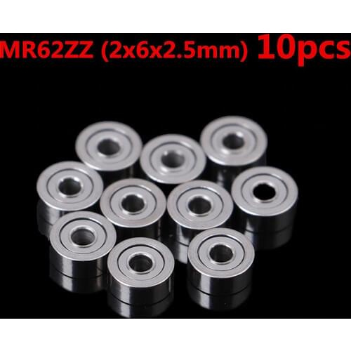 10Pcs MR62ZZ MR83 693ZZ Metal Shielded Precision Ball Bearings Mini Bearings Wholesale (2x6x2.5mm)