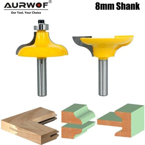2pcs 8mm Shank Entry Door for Long Tenons Router Bit woodworking cutter bits Tenon Cutter for Woodworking Tool MC02068
