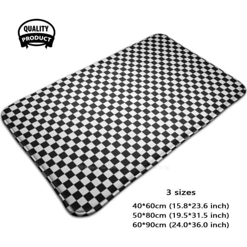 Checkered Face 3D Household Goods Mat Rug Carpet Foot Pad Vintage Cheap Aesthetic 90 80 Cute Popular Trendy Fancy Stylish