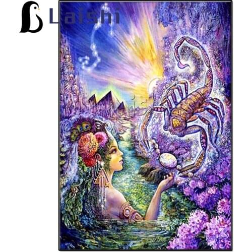 Full Square Round Drill 5D DIY Diamond Painting Scorpio 3D Embroidery Zodiac Cross Stitch Mosaic Rhinestone home Decor Gift