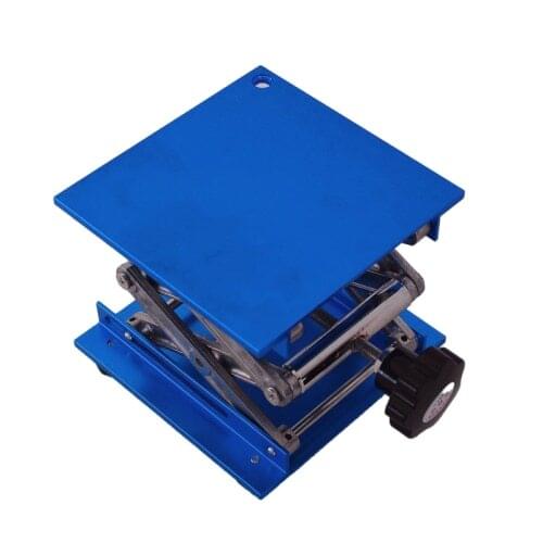 4in 100x100mm Aluminum Router Table Woodworking Engraving Lab Lifting Stand Rack Platform Woodworking Benches