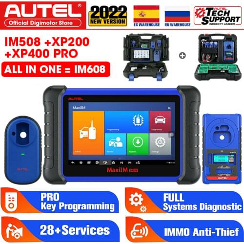 AUTEL MAXIIM IM508 Key Programming ECU IMMO OBD2 Auto Car Diagnostic Scan Tool Same as MaxiSys XP400 البرمجة الرئيسية