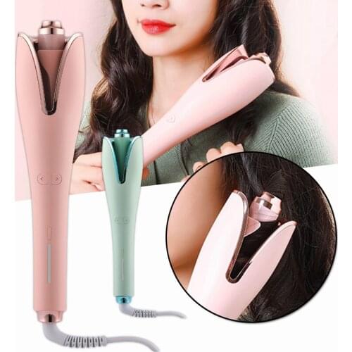 Automatic Hair Crimping Iron Curly Straight Hair Dual-use Convenient Rotating Volumizing Texturizing Hair Curling Iron Women