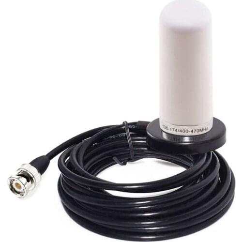 Vehicle/Car Mobile Radio VHF/UHF Dual Band Antenna BNC Male Connector Magnetic Base Mount 5M RG58 Cable For BC125AT Scanner