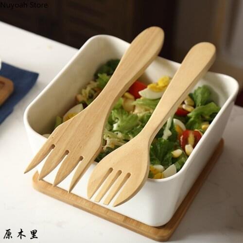 White Ceramic Fruit Bowl Bamboo Tray Living Room Storage Tray Snack Snack Bowl Household Tableware Large Salad Bowl Cake Stand