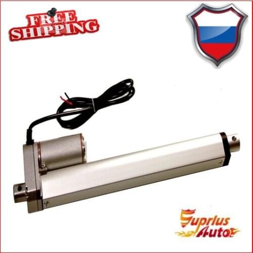 Free shipping 16inch / 400mm 24v / 12v linear electric actuator, 1000N / 100kgs / 225lbs load linear actuator
