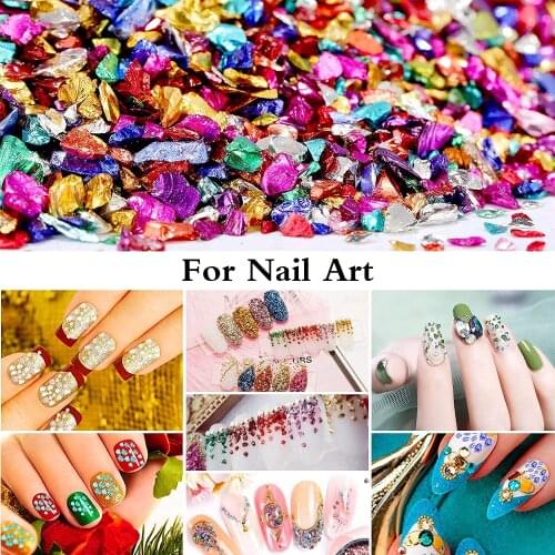 Crushed Glass Craft Glitter for Resin DIY Resin Mold Chunky Glitter for Nail Art DIY for Nail Art DIY Jewelry Making Decoration