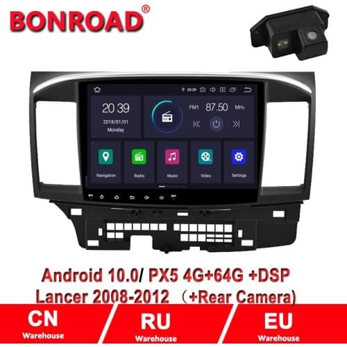 Bonroad 2 din android10..0 Car Radio Multimedia Player For Mitsubishi lancer x 2010-2015 stereo receiver GPS Navigation Video