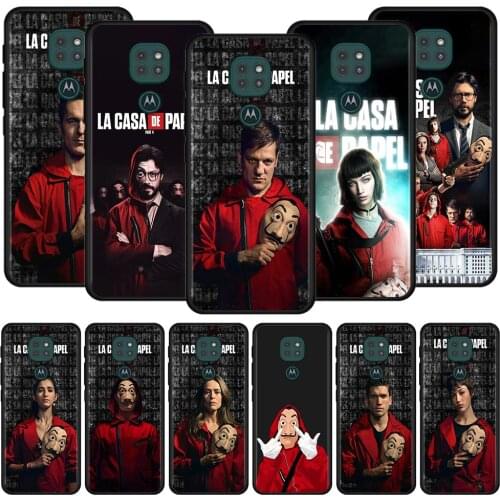 Case for Motorola G9 Play One Fusion Plus G8 Power Lite Cover For Moto Hype G Stylus E6s Spain TV Money Heist House Paper La