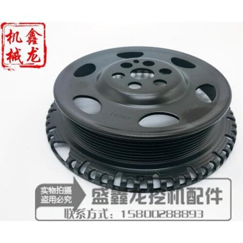 Excavator parts, Komatsu PC200/210/220-/240-8 engine, crankshaft fan, belt pulley, high quality