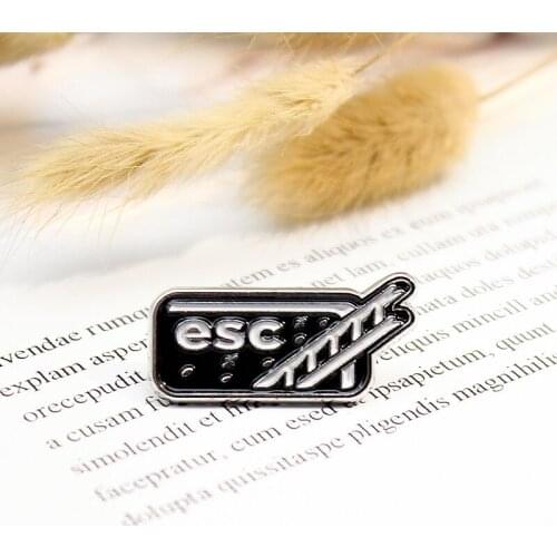 ESC Climb ladder Enamel Brooch The night escapes Lapel Pin Retreat button Creative jewelry Backpack jackets custom Badge