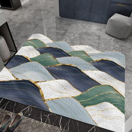 Mountain Home Door Mat PVC Non-slip Mat Silk Loop Dustproof Bath Bedroom Hallway Living Room Carpet Wave Custom Entrance Doormat