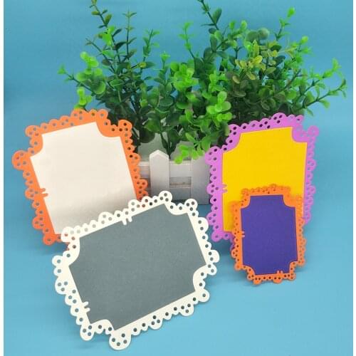 Lace 8-corner double-layer photo album metal cutting mold, scrapbook, photo album decoration, DIY, handmade art