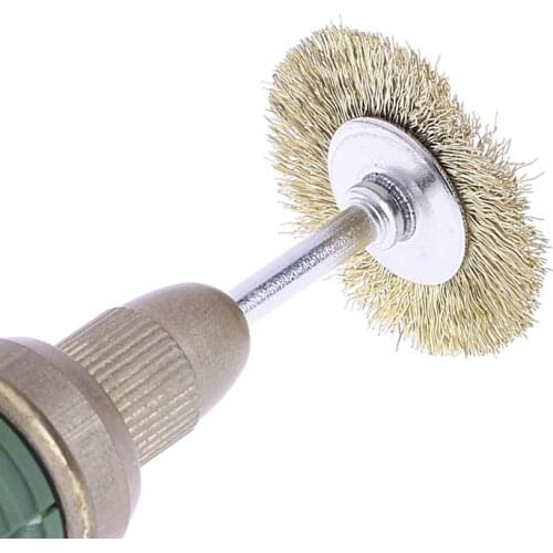 9 Brass Brush Wire Wheel Brushes Die Grinder Rotary Electric Tool for Engraver