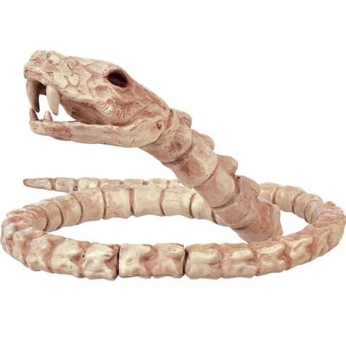 Moquerry Slithering Skeleton Snake Animal Skeleton Bones for Horror Halloween Party Home Decor Decoration Accessories Decoration