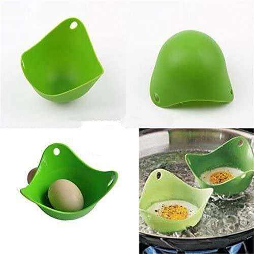 Set Of 4 Egg Poacher - Cook Perfect Poached Eggs - Silicone Egg Poacher Mold｣ｨRandom color｣ｩ