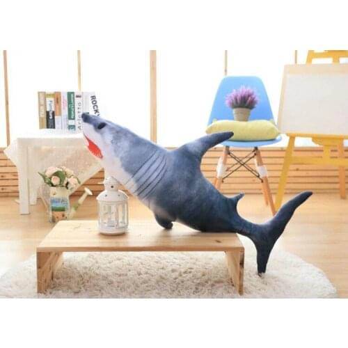 New creative plush shark toy simulation shark doll gift about 100cm 2743