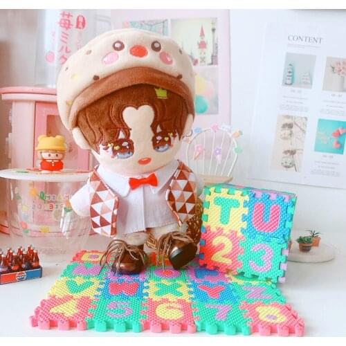 Educational Doll Toys Accessories 36 pcs Mini EVA BJD Dolls 3D Puzzle Foam Alphabet Numbers Floor Baby Play Mat Yoga Mat