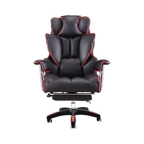 Home Office Computer Desk Massage Chair With Footrest Reclining Executive Ergonomic Vibrating PU Leather Adjustable Office Chair