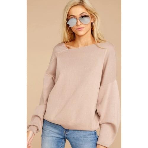 Autumn Knitted Shrug Sweater Women Lantern Sleeve 3XL Plus Size Female Pullover Ladies Top Sweater Sueter Mujer Invierno 2019