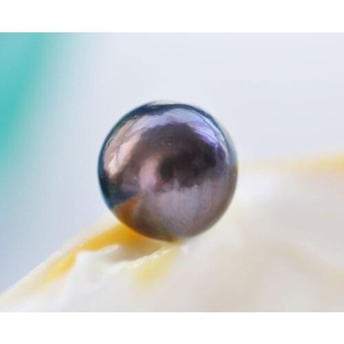 P7628 15mm Round Brown-Black Loose Bead Pearl