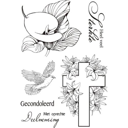 Clear stamps rest in peace clear stamps dutch card making stamp scrapbook notebook stamp