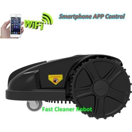Smartphone WIFI APP Control GYROSCOPE Navigation Robot Intelligent Grass Cutter E1800T With Extra 100 Meters Wire and 100pcs Peg