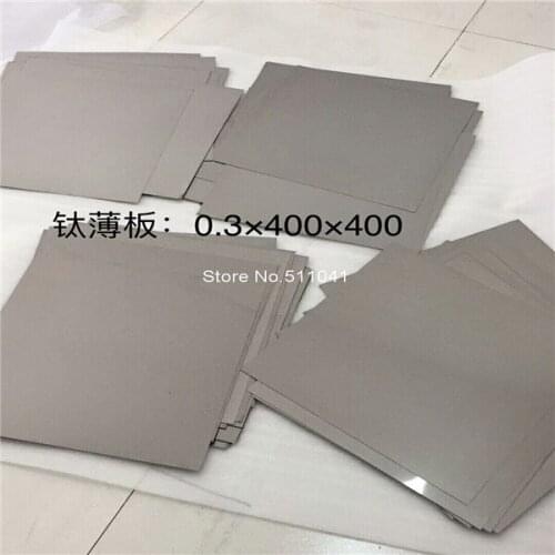 Gr2 Ti titanium plate titanium sheet 0.3mm thick *400*400mm,10pcs 0.3mm thin titanium foil plates free shipping