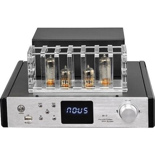 AIYIMA BT 4.0 HiFi Tube Amplifier Fever Tube Gallstones Before And After The Tube High-Power AMP 100W×2 For Home system Audio