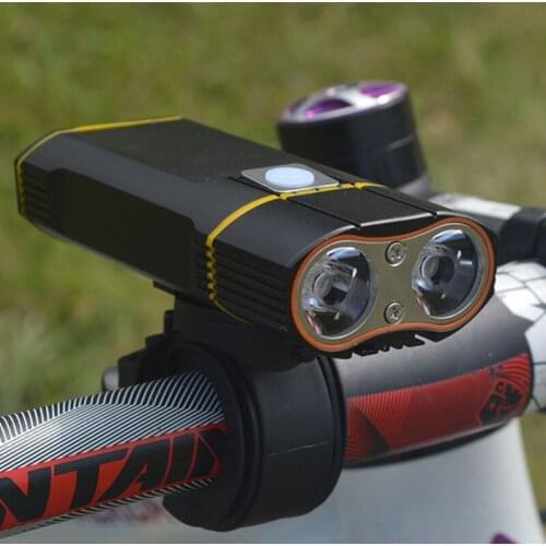 NEW USB Rechargeable Front Handlebar Bike Light Bicycle XM-L2 Led Lights Waterproof Headlight Bike Accessories