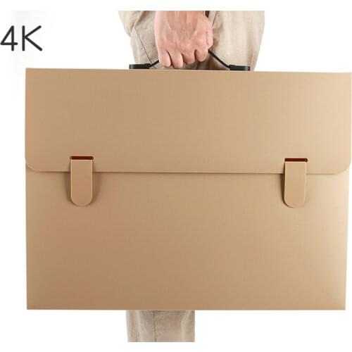 Large Capacity Paper Organizer Document Bag 4K Document File Storage Document Case PP Plastic Portable File Box