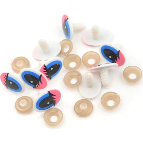 10pcs Doll Cartoon Eyes Safety Eyes For Toys Handmade Plastic Doll Eye Children DIY Dolls Stuffed Animal Crafts Puppet