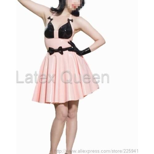 Women new style latex dress sweet clothing(with gloves) Hollywood