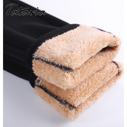 Winter High Elasticity Lamb Hair Warm Pants for Women Leggings Pants High Waist Solf Thicken Thermal Female Skinny Trousers 5XL
