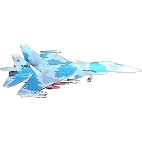 1:50 Russian Su-35 fighter paper model Fighter model Su-35 Modern military aircraft Manual