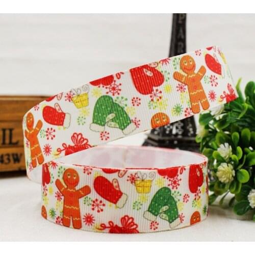 150695 , 10 yards 7/8'' width 22mm , Christmas Series Printed grosgrain ribbon, DIY handmade Hair accessories Material wedding