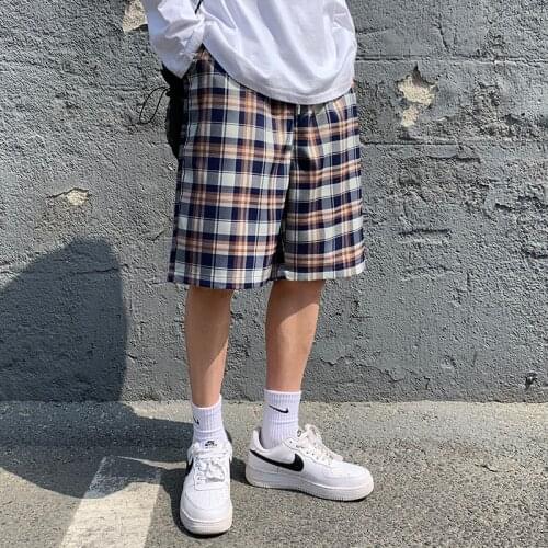 2021 Men Gyms Fitness Loose lattice Shorts Bodybuilding Joggers Summer Quick-dry Cool Short Pants Male Casual Beach Sweatpants