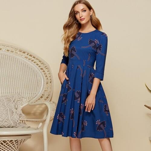 2021 New Summer Women Bohemian Floral Print Dress Fashion O Neck Short Sleeve Beach A Line Dresses Elegant Party Vestidos