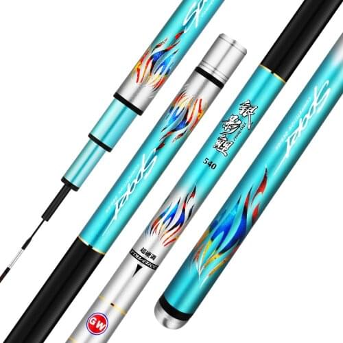 3.6/4.5/5.4/6.3/7.2m Carp Fishing RodCarbon Fiber Taiwan Angeln Pole Peche En Mer Ultra-light Super Hard 28-tune Fishing Olta